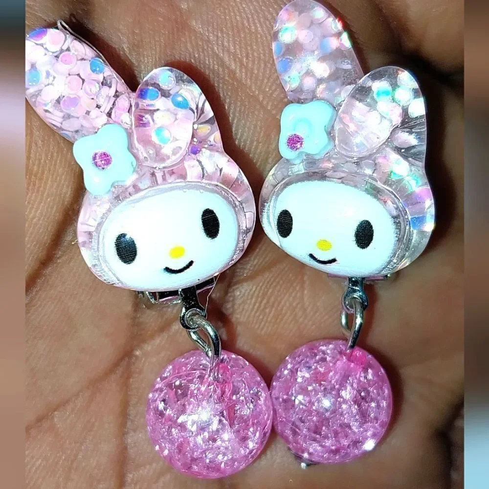 Beautiful fashion clip-on kids earrings